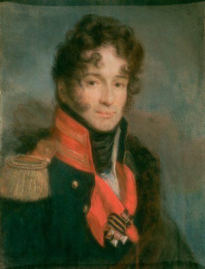 Portrait de Piotr Alexandrovitch Chicherin (1778-1845), 1809-12 - Aleksei Gavrilovich Venetsianov